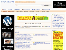 Tablet Screenshot of datacentersuk.com